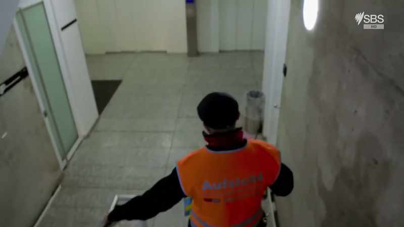 Customer supervisor Jacek Dabrowski is on his way