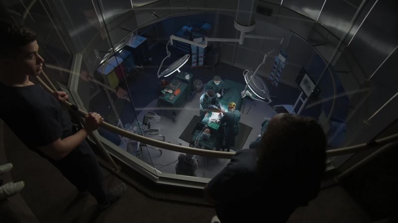 Dacron conduits are connected to the aorta