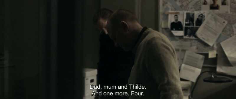 Dad, mum and Thilde. And one more. Four