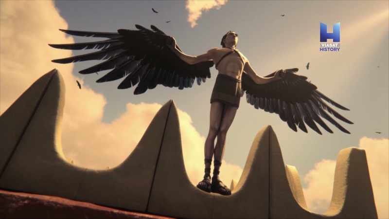 Daedalus flew ahead, like a bird