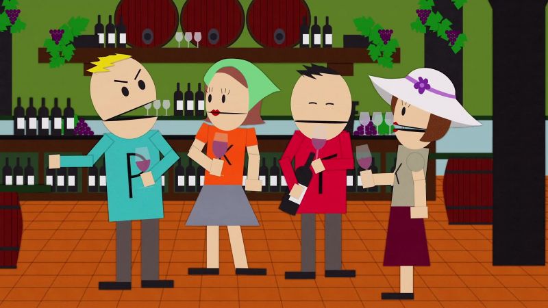 Damn it, I'm trying to enjoy my wine, Katie!