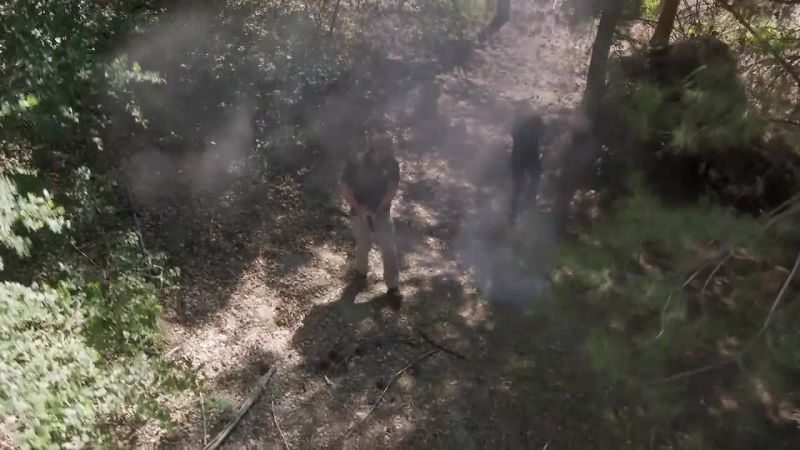 Damn it. We must've just missed him