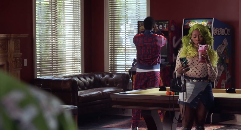 Damon was being thirsty as hell. - Yeah, she just flew in from Houston