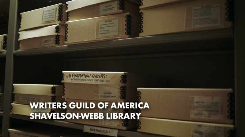 DAN: I'm heading to the WGA Library in Hollywood