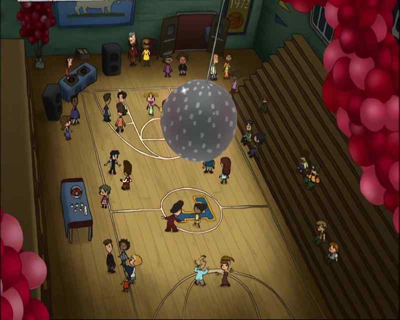 [ dance music playing...]
