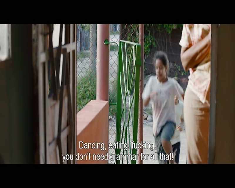 Dancing, eating, f..g, you don't need grammar for all that!