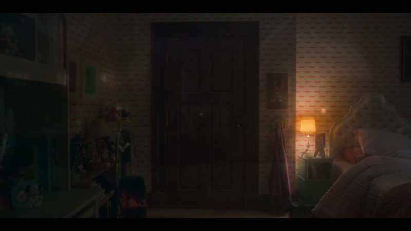 [Dani pounding on door, whimpering]