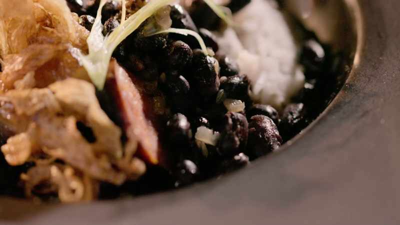 [Darren] Today, Tim and I have made a feijoada with black beans