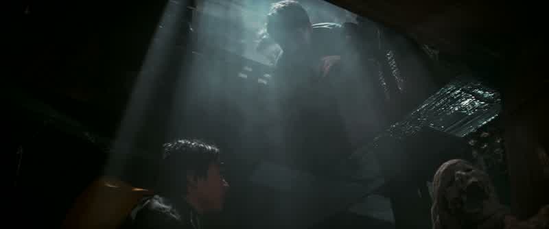 Data's quite tired of of falling andAnd Data's tired of skeletonsBrand 'Why didn't you use the stairs 'Data ' Use the stairs ''Stairs Stairs 'Those stupid guys up there tell you to use the stairswhen