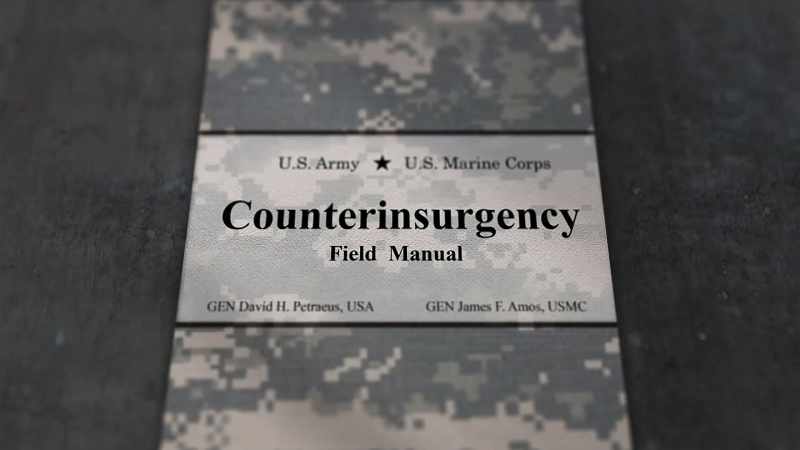 DAVID: I wrote counterinsurgency guidance myself, actually
