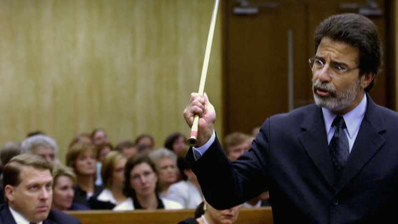 DAVID RUDOLF PULLS OUT A LONG 4-FOOT OBJECT