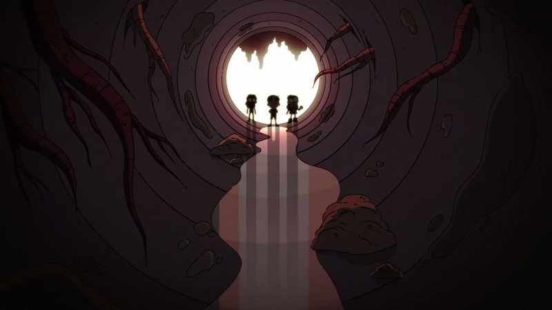 [David whimpers] I hate dark, creepy tunnels