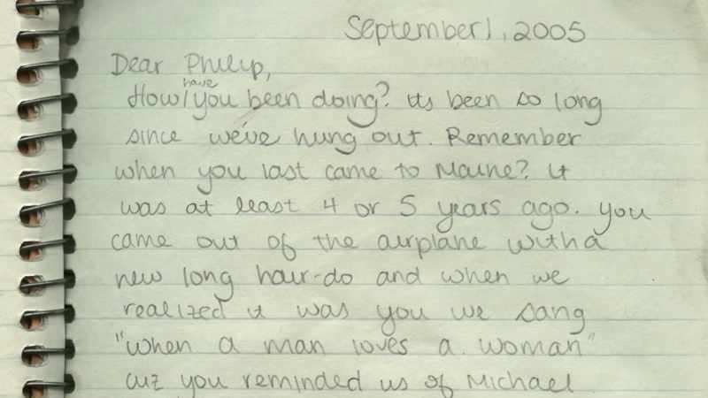 Dear Phillip, how have you been doing?
