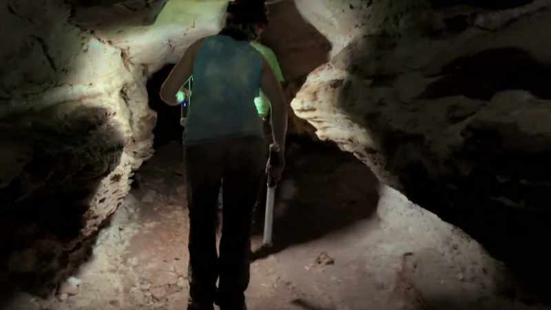 Deep inside the cave
