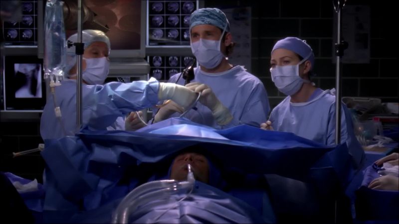 Deflating cyst one