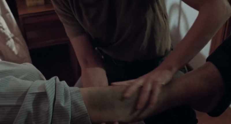 Delia scratches me with her nails