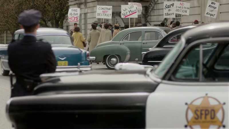 (DEMONSTRATORS CHANTING SLOGANS)