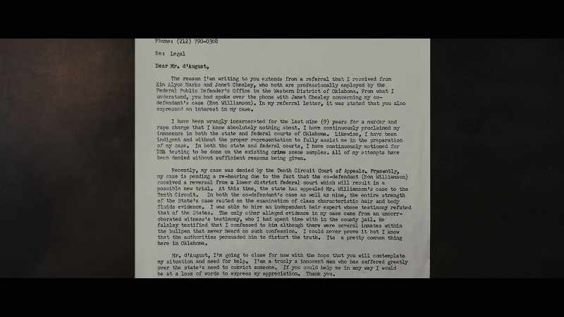 Dennis got screened pretty fast because his letter was smart