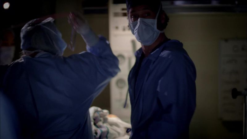 Derek? His breathing is shallow. His sats are low