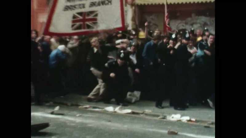 Despite a massive police presence