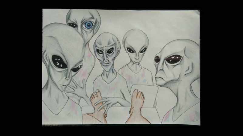 Did you see any humanoids of any shape or size or type