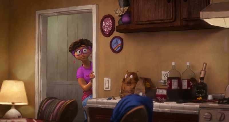 Did you talk to her yet? -[sink water stops]
