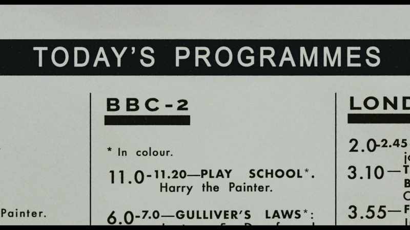 Did you watch the BBC2 thing? - And, uh