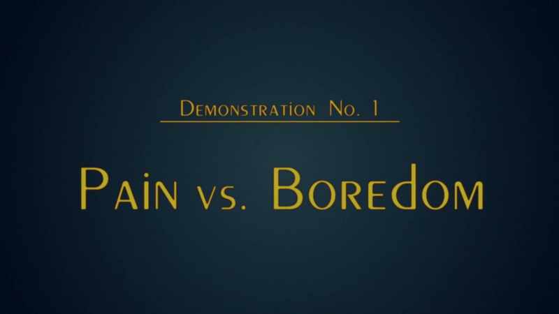 DIMOSTRAZIONE N.1 DOLORE VS. NOIA