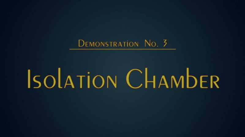 DIMOSTRAZIONE N.3 STANZA DI ISOLAMENTO