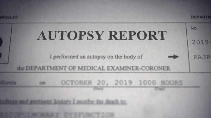 DINLOCKER: The coroner's report indicates that she died