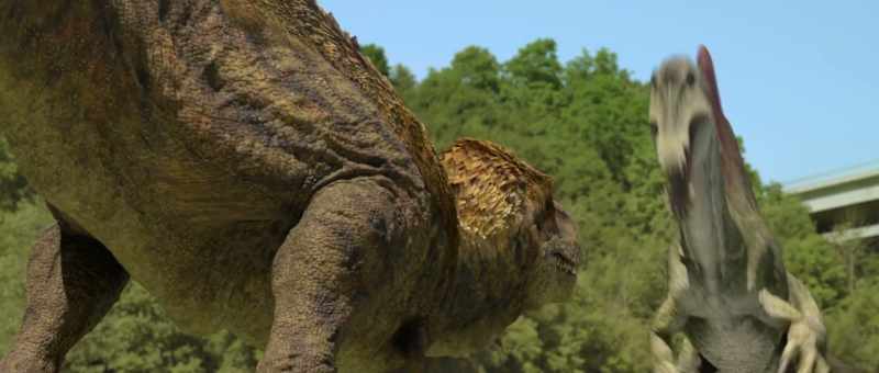 [dinosaurs roaring]