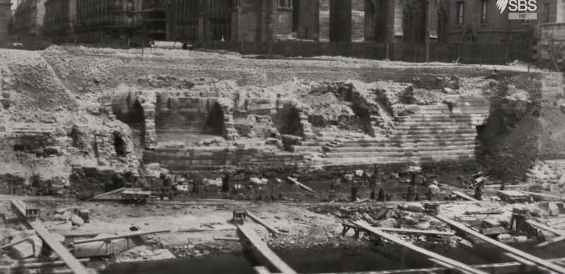 Discovered by Theodore Vacquer in 1880 during excavations