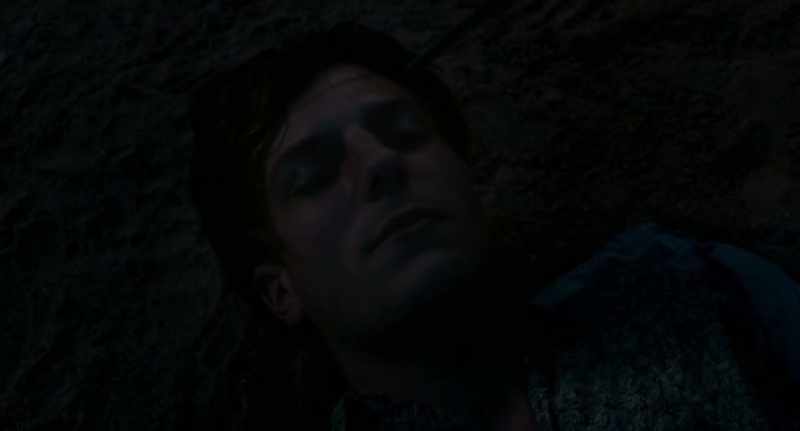 Discovering the sleeping boy's face