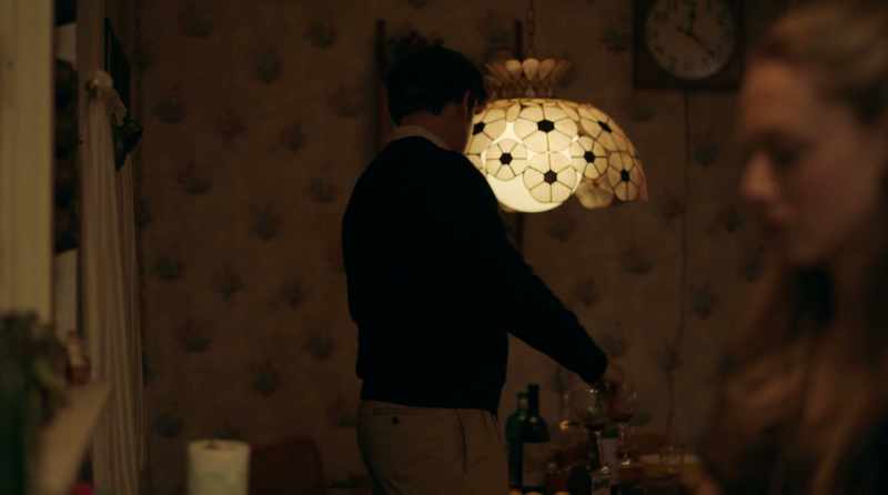 [dishes clattering]