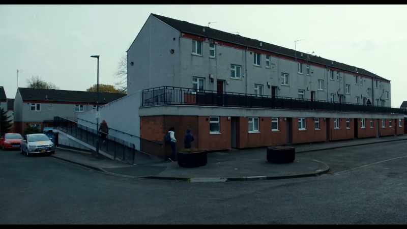 DISTANT DOG BARKING, CHILDREN SHOUTING