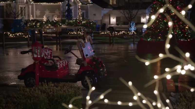 [distant holiday music]