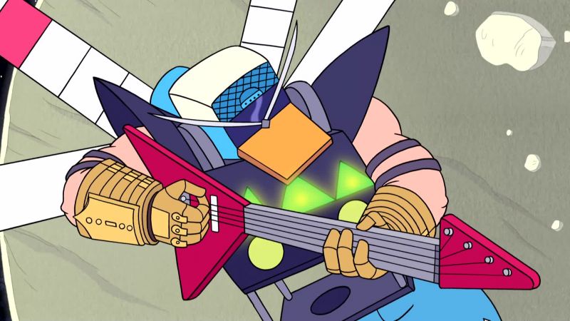 [ DISTORTED GUITAR CHORD PLAYS ]
