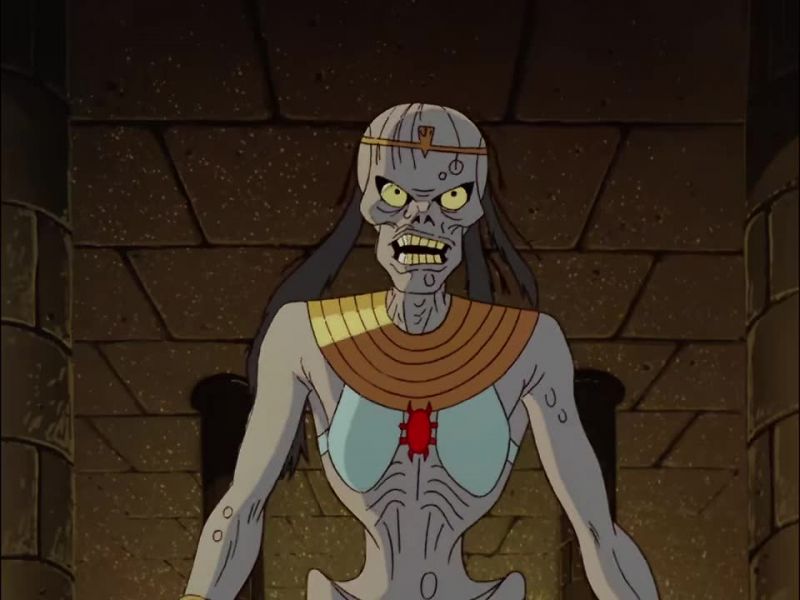 (DISTORTED VOICE) None may defile me and live