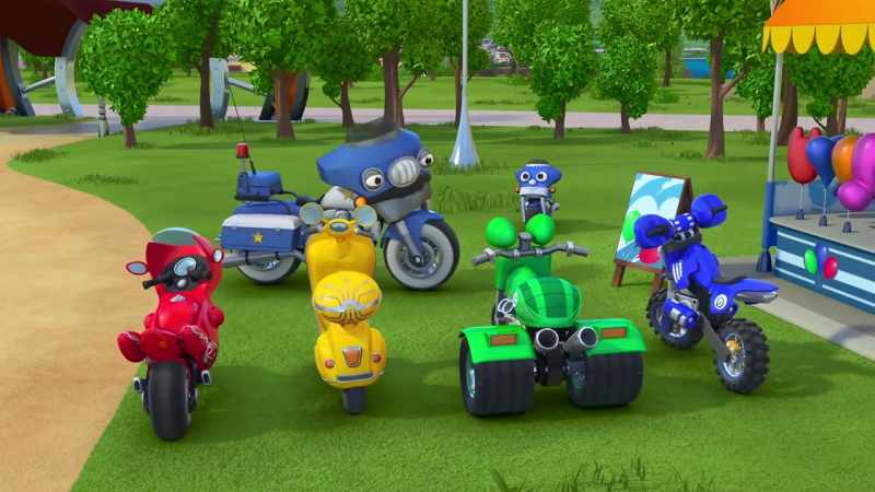 DJ, Loop, you can help Buster watch over the balloon stand