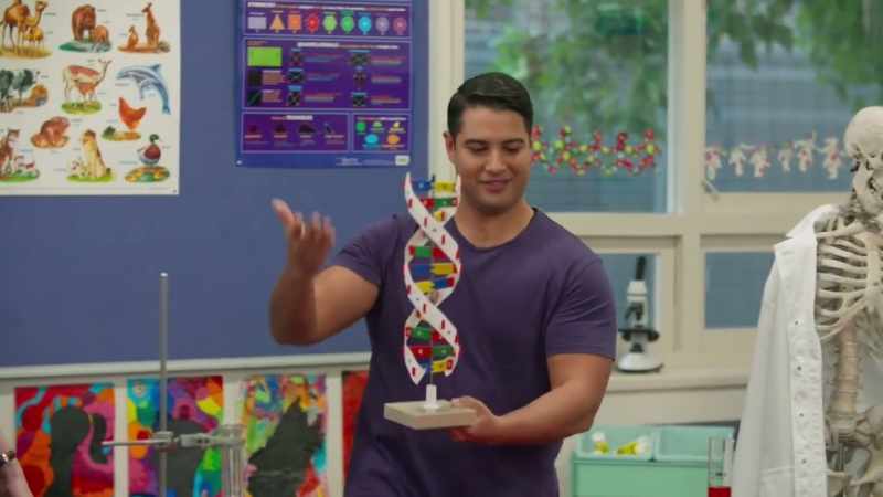 DNA is a two-stranded molecule containing a unique chemical code