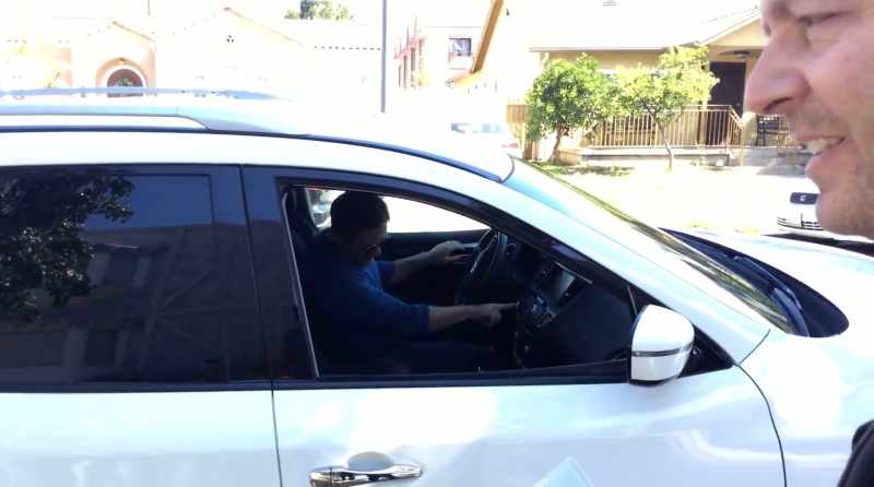 Does somebody need a ride? (laughing)