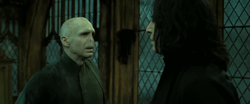 The wand does it truly answer to meYou're a clever man SeverusSurely you must knowWhere does its true loyalty lieSNAPE with youof course my LordVOLDEMORT The Elder Wandcannot serve me properly because