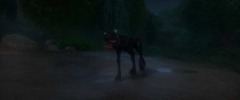 (DOG BARKING IN DISTANCE) (GASPS)