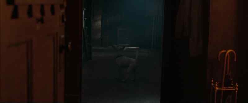 [DOG DOOR SQUEAKING]