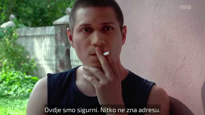 (dogs barking)