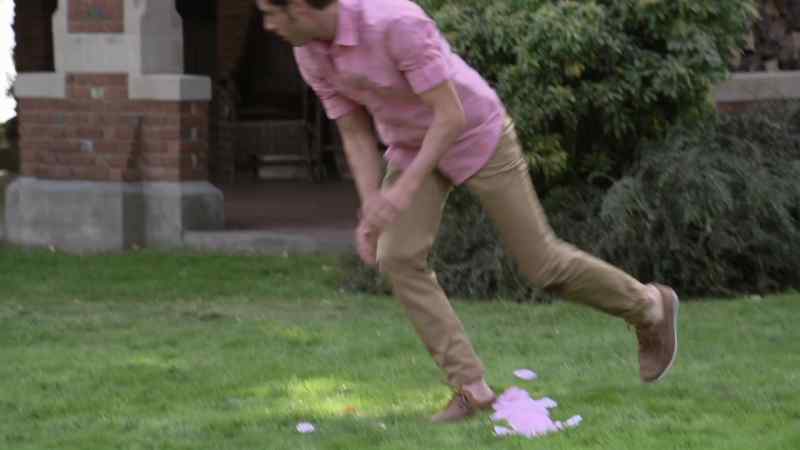 [dogs barking]