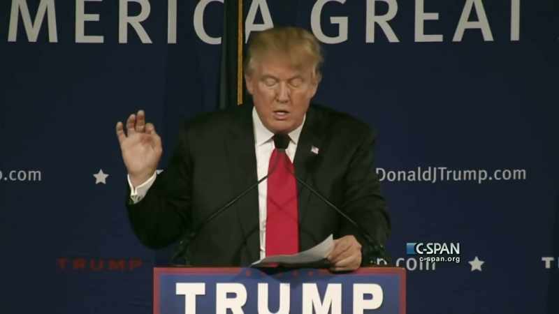Donald J. Trump is calling for a total