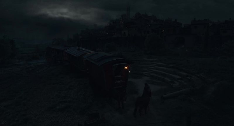 (DONKEY BRAYING) -(THUNDER RUMBLING)