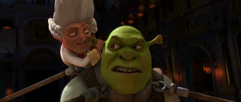 All right Rumpel what's going on What have you doneNo Shrek it's not what I've done It's what you've doneThanks to you the King and Queen signed their kingdom over to meThey would never do thatThey