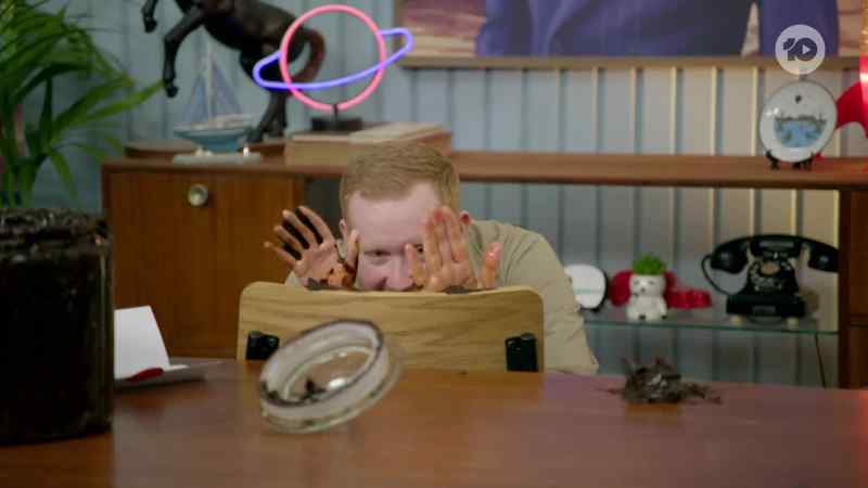 Don't cheat. Your hand is on the left